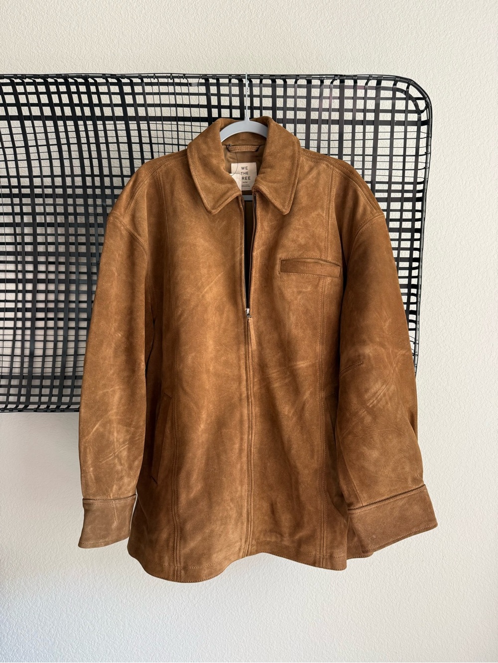 Free people We The Free Rosie Suede Jacket wheat barn brown